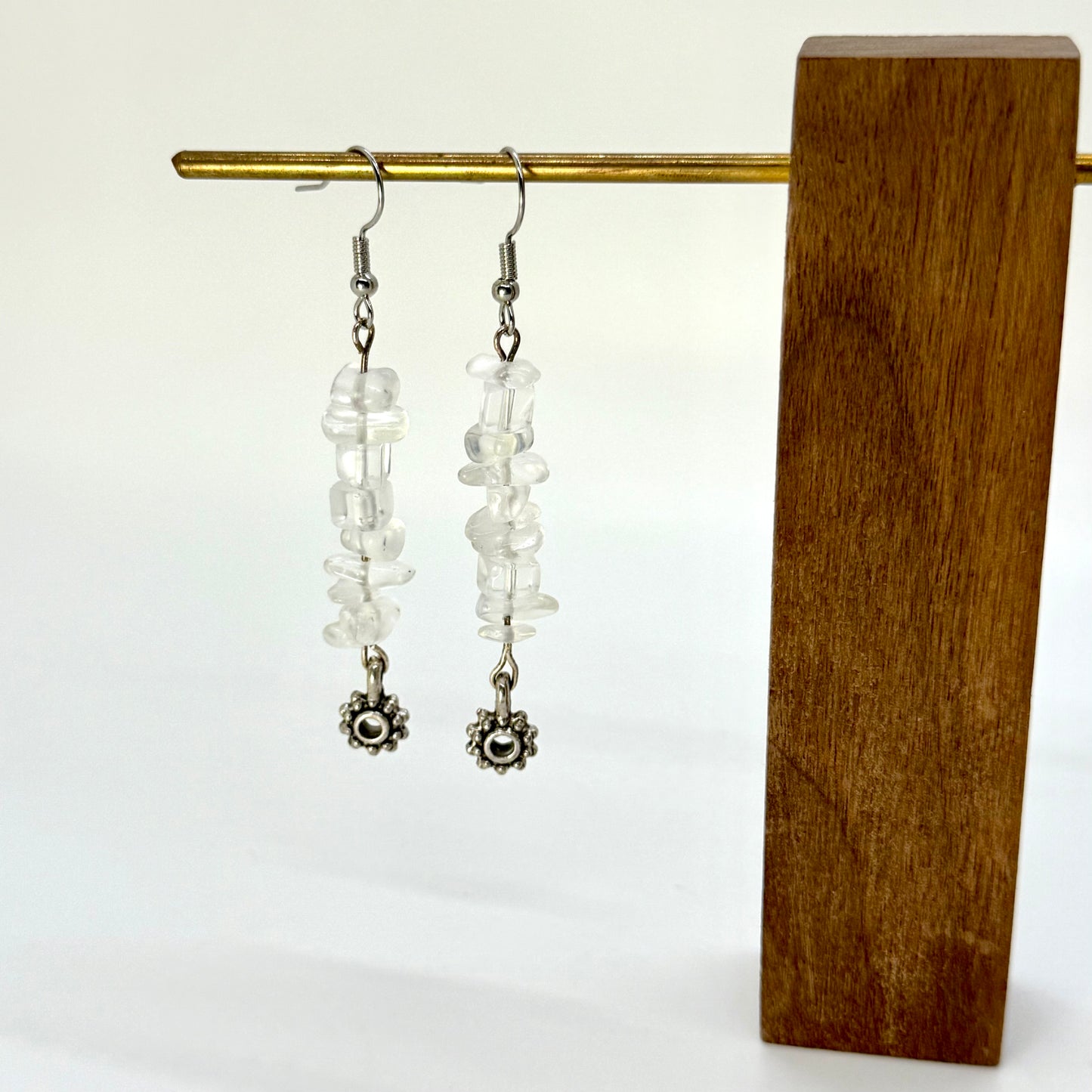 Silver Crystal Earrings