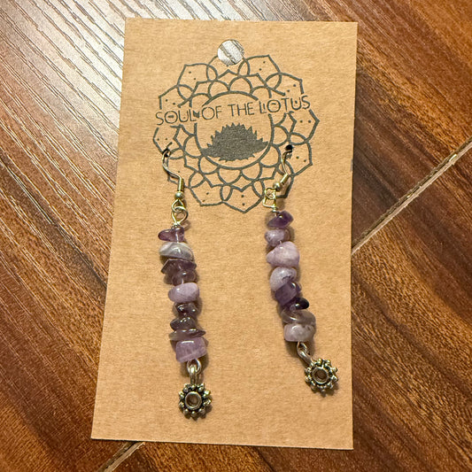 Amethyst Earrings Silver