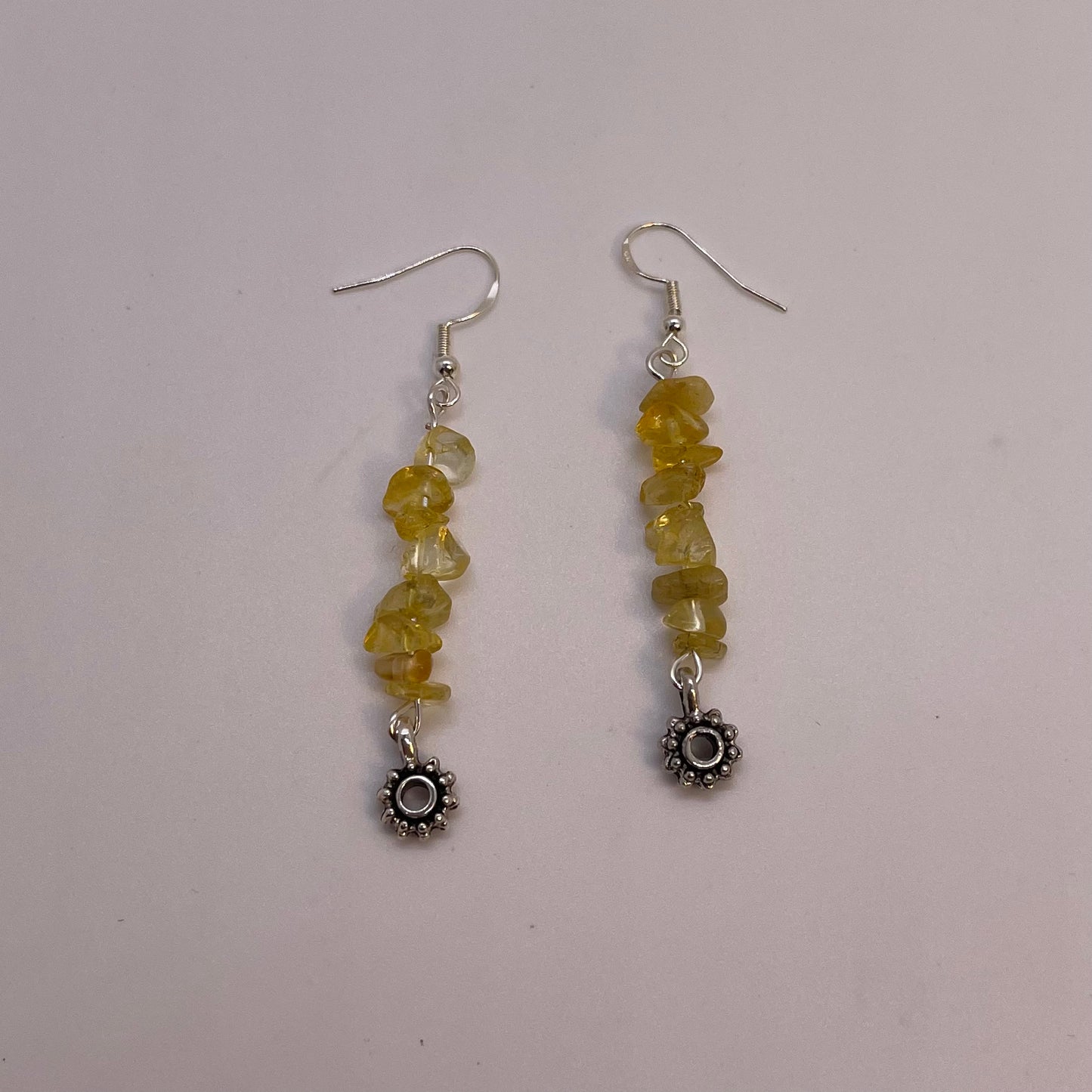 Citrine Earrings Silver