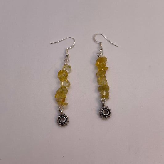 Citrine Earrings Silver