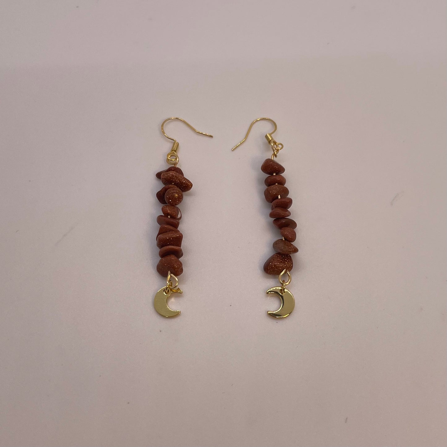 Goldstone Earrings Gold