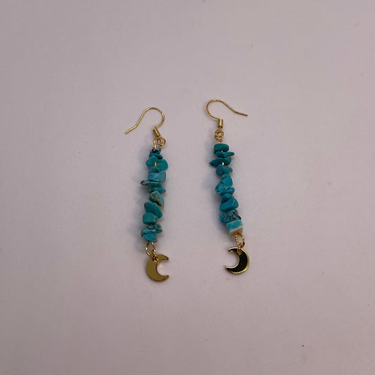 Turquoise Earrings Gold